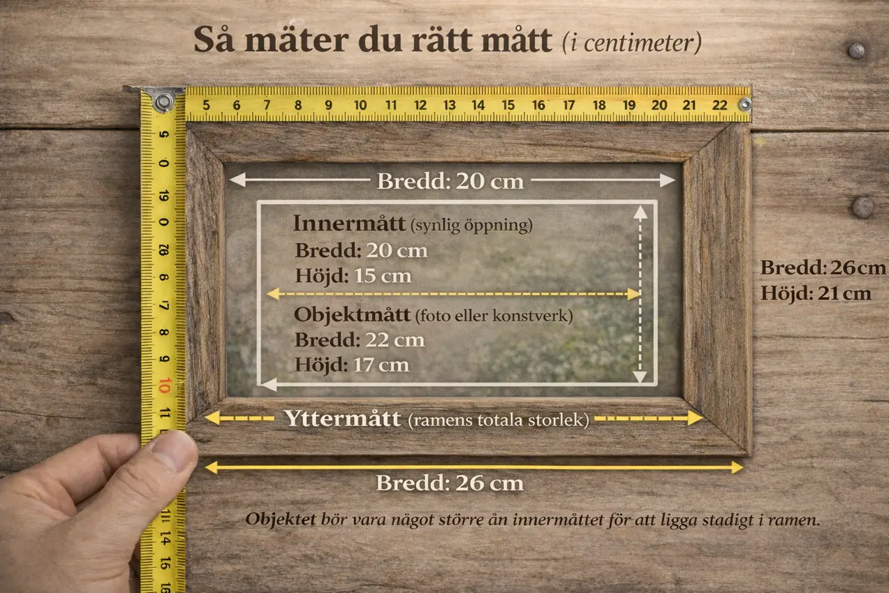 Mätguide: hur mäter du ditt foto eller öppning?